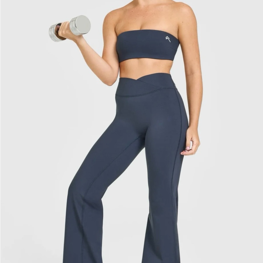 Oner Active Unified Move Wrap Flare Leggings, XS, True Blue